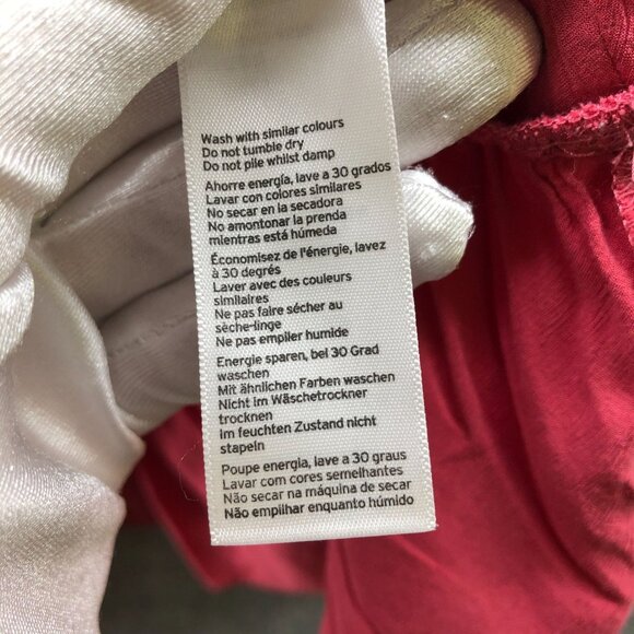 TopShop Peplum Cami Top Womens Size 2 Pink Scoop Neck Cropped Viscose - Picture 9 of 10